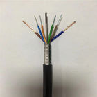 Custom Outdoor Photoelectric Optical fibre Composite cable 8 core +2 x 1.0 electrical copper wire power cable