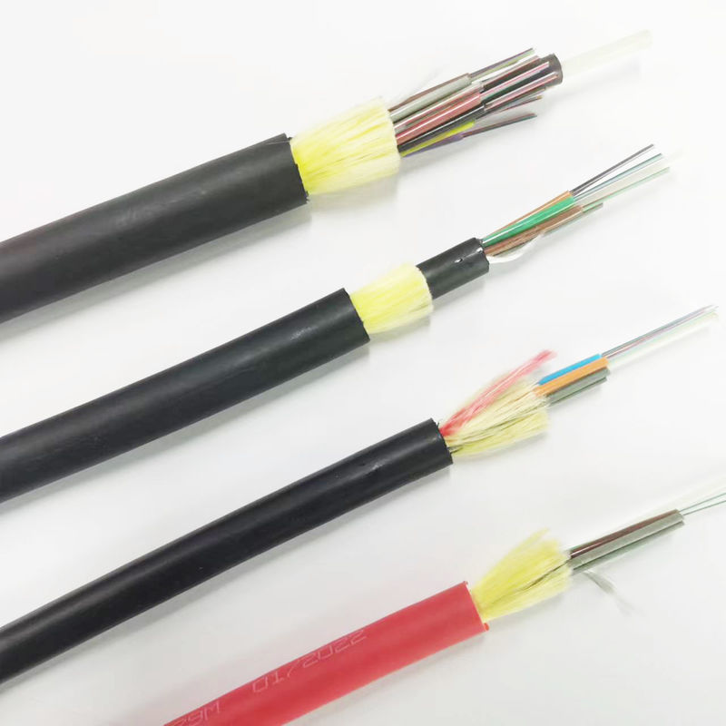Strong Tensile Outdoor Overhead Aerial 4 12 18 24 36 48 60 72 96 144 Core Network Adss Fiber Optic Cable