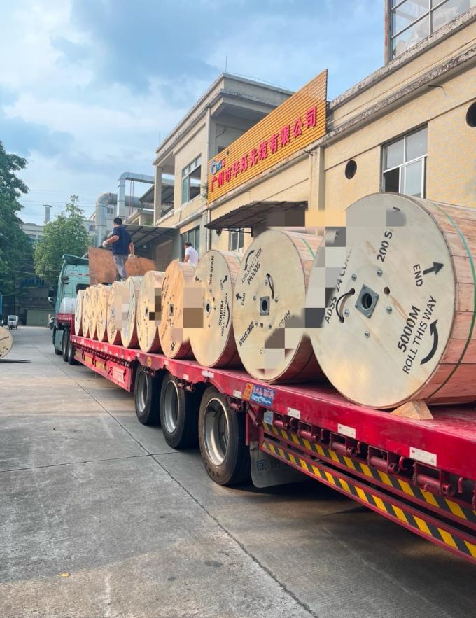 Заводской склад наружного бронированного оптоволоконного кабеля GYTS53-96 жил, двойная оболочка G652D, отгрузка в тот же день 12