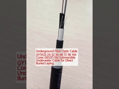 Подземный волоконно-оптический кабель GYTA33 24 32 36 48 72 96 144 Ядра G652D SM Погружаемый подводный кабель для прямого закладки