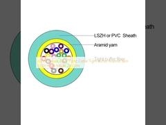 GJFJV Внутренний волоконно-оптический кабель с плотной буферной арамидной пряжей LSZH Multi Mode 24 Core