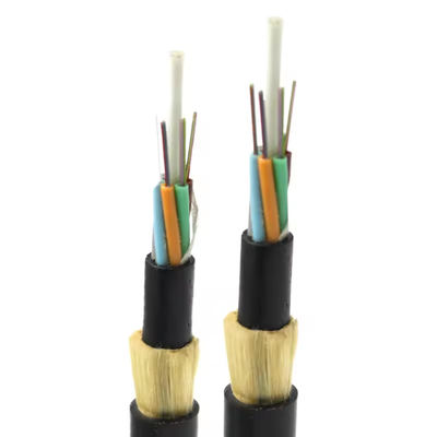 Качественный  Single Mode ADSS Fiber Cable G652D Double Sheath Long Span Aerial Network фабрика