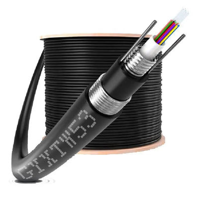 Качественный  Central Tube GYXTW Fiber Optic Cable 4 6 8 12 24 Core OD 6mm Outdoor Single Mode фабрика