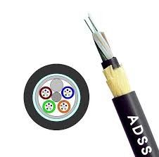Качественный  G652D ADSS Fiber Optic Cable Double Jacket 72 Core Aerial Self Supporting фабрика
