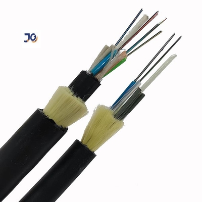 На открытом воздухе HDPE надземное отсутствие кабеля оптического волокна ядров однорежимного ADSS металла 12/24/36/48