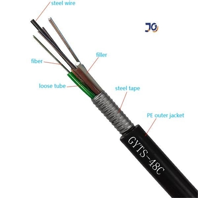 На открытом воздухе сели на мель OFC GYTS/GYTA G.652.D, который освобождают мульти- оптический кабель волокна трубки