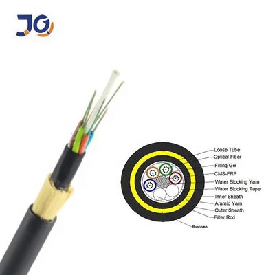 Все диэлектрический самоподдерживающий ADSS Span 250m 24 Core 48 Core 96 Core Fiber Optic Cable ADSS