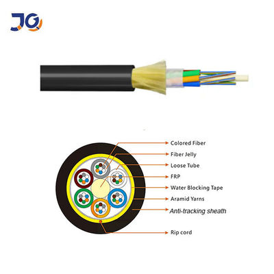 Все диэлектрический самоподдерживающий ADSS Span 250m 24 Core 48 Core 96 Core Fiber Optic Cable ADSS