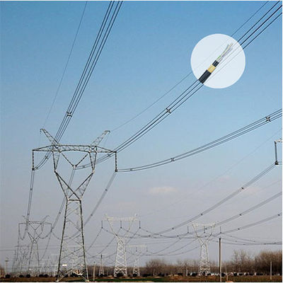 Кабель из оптических волокон однорежимный 24 ядра ADSS Span 100m Кабель из оптических волокон