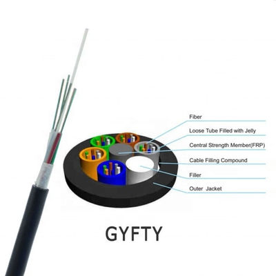 OEM GYFTY G652D 12 24 48 Core FRP Duct Fiber Optic Cable Aerial Duct Производитель