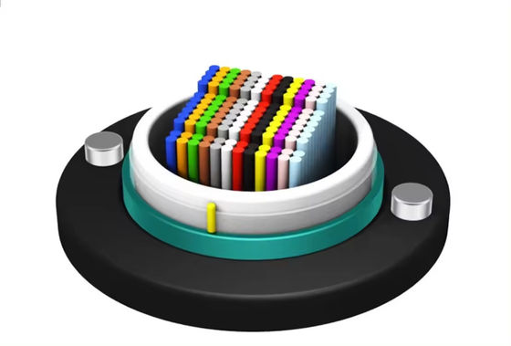 Надводная 652D 288 ядро HDPE наружная куртка кабель с оптическими волокнами кабель с многотрубным гелем наполненный наружный оптический кабель