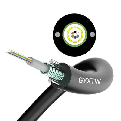 4 6 8 12 24 ядра GYXTW Стальная лента Бронированный наружный оптический кабель