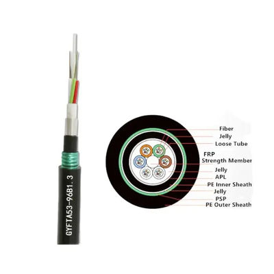 Одномодный наружный кабель из алюминиевой ленты с бронированным волоконно-оптическим кабелем