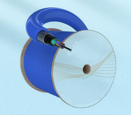 Фабрика LSZH MGTSV33 Стальная проволока бронированная горнодобывающая оптоволоконный кабель огнеупорный G652D Синие оптические кабели для шахт