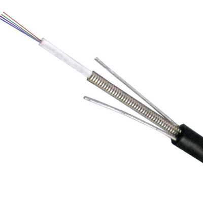 Внешний канал Аэропровод однорежимный G652D Волоконно-оптические кабели GYXTW бронированный 2 4 6 8 12 24 ядра волоконно-оптического кабеля