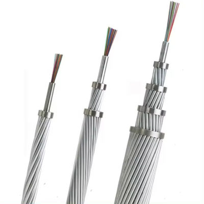 OPGW Power Optical Fiber 4/6/8/12/24/36/48 Core Single Mode Composite Overhead Ground Wire Бронированный кабель связи
