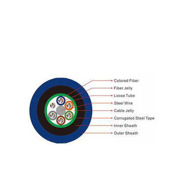 MGTSV Огнестойкий шахтный оптоволоконный кабель LSZH бронированный 2-288 жил