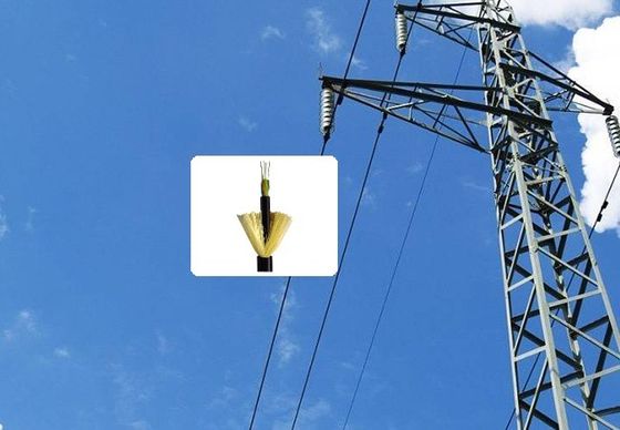 96 Ядра ADSS Внешний вседиэлектрический воздушный кабель Кабель оптического волокна с арамидной пряжей Кабель оптического волокна Adss