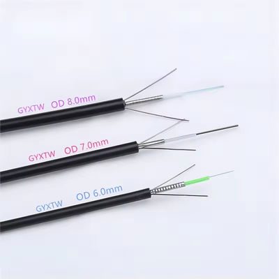 Специализированный GYXTW бронированный 2 4 6 8 12 24 ядра одномодный волоконно-оптический кабель 6 мм 7 мм 8 мм с мессенджером