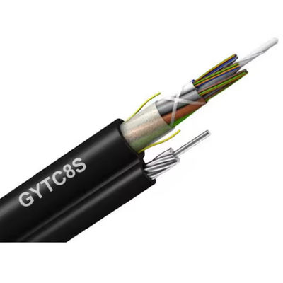 96 Серебряный воздушный самоподдерживающийся фиг. 8 структура GYTC8S с проводом-послателем