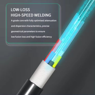 Оптовая цена GYFTY 12-ядерный однорежимный наружный воздушный волоконно-оптический кабель