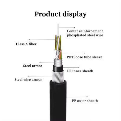 GYTA33 24 Ядра Подводный оптический кабель волокна Бронированный подводный оптический кабель