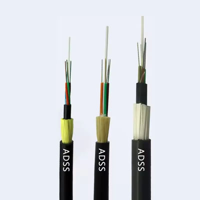OEM Aerial ADSS Single Jacket 96 Core Single Mode Fiber Optic Cable 1km Цена для различных напряженных линий электропередач