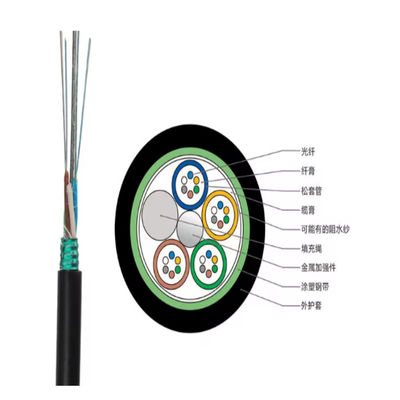 GYTA Armored Optical Fiber Cable 2-144 Core Stranded Loose Tube Aerial Duct Outdoor Long Distance Telecom