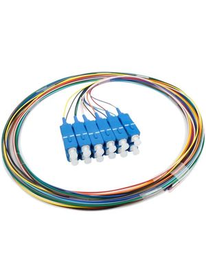 12-жильные оптические пигтейлы FTTH SC/LC/ST-UPC/APC одномодовые разноцветные для центров обработки данных