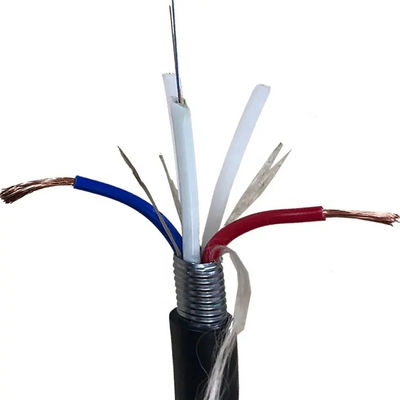 4 ядра композитный OPLC гибридный волоконно-оптический кабель с медным проводником
