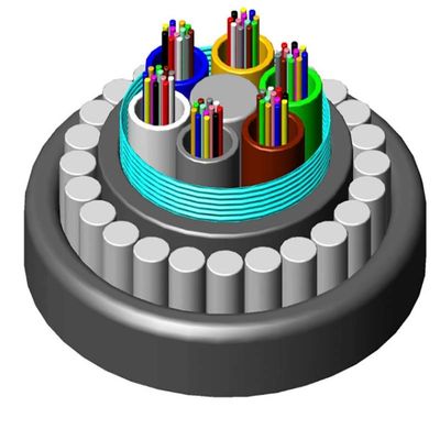 подводный прямой погруженный подводный GYTA33 GYTS33 стальной проволоки бронированный волоконно-оптический кабель