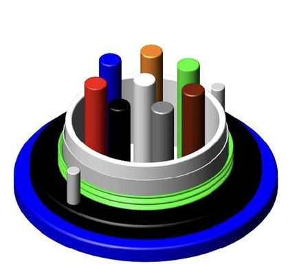 MGXTSV Огнеупорный антигризуновный LSZH бронированный кабель из оптического волокна