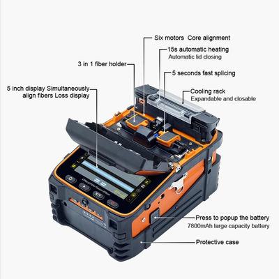 AI-9 Fusion Splicing Fiber Fusion Splicer Автоматические FTTH оптоволоконные сварочные машины