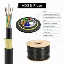 ADSS Fiber Optic Cable Single Mode G652D Double Jacket Outdoor Aerial Self Supporting