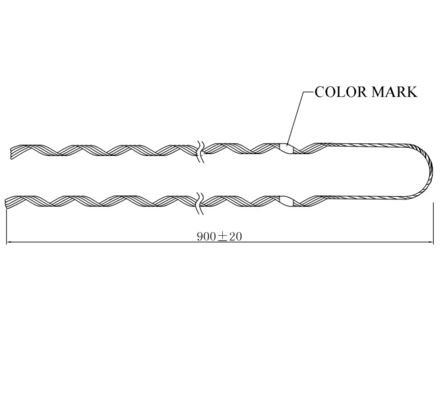 Преформированный зажимный клемм для парня лента для кабеля ADSS аксессуары для кабеля Dead End Guy Grip