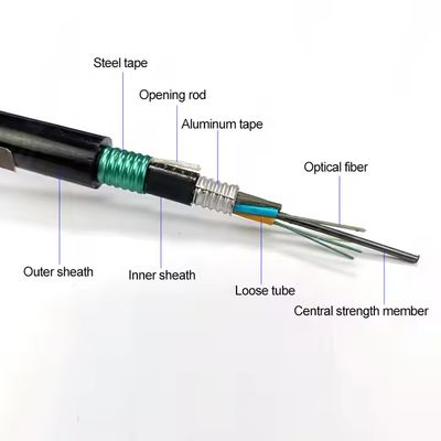 Заводской склад наружного бронированного оптоволоконного кабеля GYTS53-96 жил, двойная оболочка G652D, отгрузка в тот же день