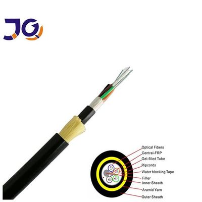 ADSS Fiber Optic Cable Single Mode G652D Double Jacket Outdoor Aerial Self Supporting