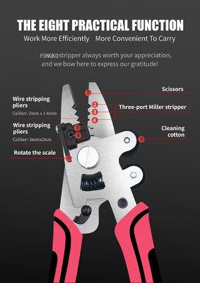 9-в-1 оптоволоконный стриппер оптоволоконные клеи оптоволоконный кабель стриппер
