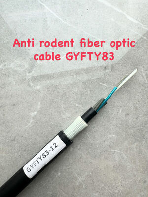 GYFTY83 Противогрызущий бронированный FRP прочность член 12 24 48Core волоконно-оптический кабель