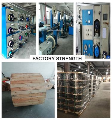 Не металлический кабель оптического волокна GYFXTY 12Core на открытом воздухе