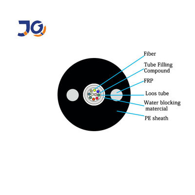 Кабель стекловолокна 4 ядров Unitube G652D бронированный