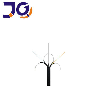 Белый кабель падения оптического волокна оболочки G652D FTTH LSZH