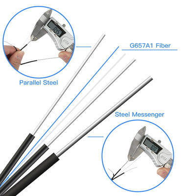 Черная прочность волокна FRP кабеля 2F G657A1 провода для ввода Gjyxfch