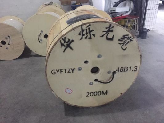 Надземный само- поддерживая кабель оптического волокна GYTC8S 48 ядров на открытом воздухе