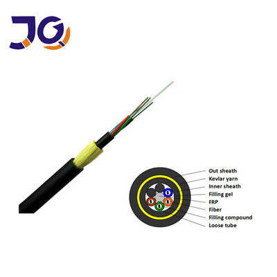 Воздушный кабель оптического волокна 12 ADSS 24 48 96 ядра G652D G657A