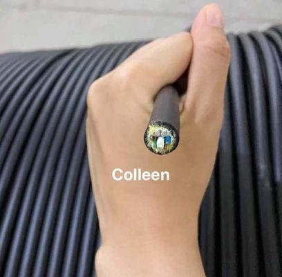 Подгонянный черный кабель оптического волокна G652D FRP ADSS