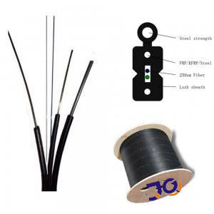 4 покрытый цвет кабеля падения G657A2 оптического волокна ядра FTTH