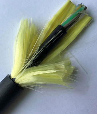 Одиночный режим полностью диэлектрическая само- поддерживая пядь 100m 24 кабеля волокна ядра ADSS