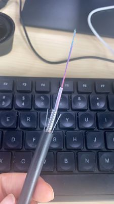 Компактная текстура кабеля оптического волокна ядра GYXTW 12 воздушная