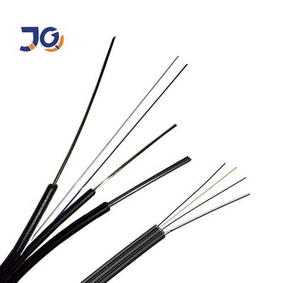 4 Ядра G657A1 Однорежимный FTTH Внутренний кабель для падания Плоский воздушный оптический кабель
